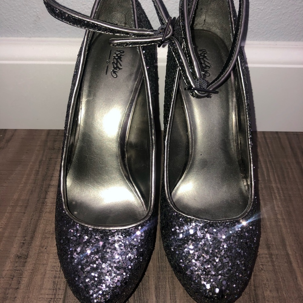 Mossimo glitter heels with ankle strap Target